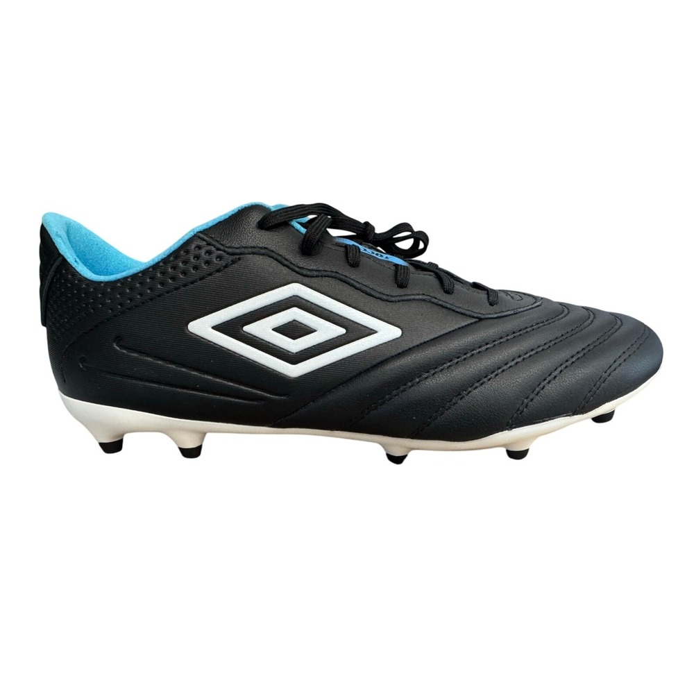 Umbro Tocco III Premier FG Mens Soccer Cleats Black‎ Malibu Blue 81853U LMN 10.5